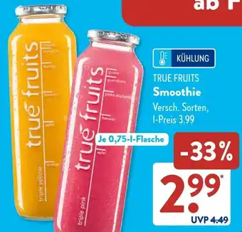 Aldi Süd TRUE FRUITS Smoothie Angebot