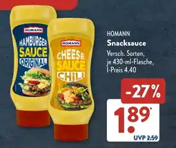 Aldi Süd HOMANN Snacksauce Angebot