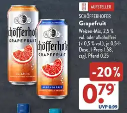 Aldi Süd SCHÖFFERHOFER Grapefruit Angebot
