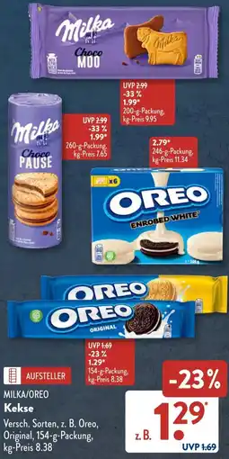 Aldi Süd MILKA/OREO Kekse Angebot