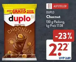 Aldi Süd DUPLO Chocnut Angebot