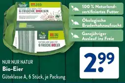 Aldi Süd NUR NUR NATUR Bio-Eier Angebot