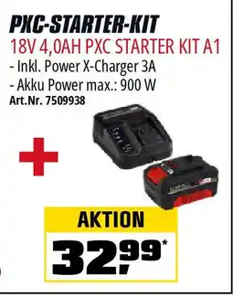 OBI Einhell PXC-STARTER-KIT 18V 4,0AH PXC STARTER KIT A1 Angebot