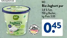 Aldi Süd BIO Bio-Joghurt pur Angebot