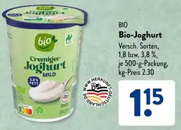 Aldi Süd BIO Bio-Joghurt Angebot