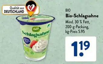Aldi Süd BIO Bio-Schlagsahne Angebot