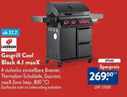 Aldi Süd LANDMANN Gasgrill Cool Black 4.1 maxX Angebot