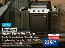 Aldi Süd Enders Gasgrill Boston Pro 3 Turbo Angebot