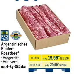 METRO Pro TRACE Argentinisches Rinder- Roastbeef Angebot