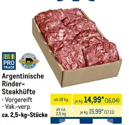 METRO PRO TRACE Argentinische Rinder- Steakhüfte Angebot