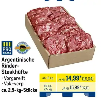 METRO PRO TRACE Argentinische Rinder- Steakhüfte Angebot