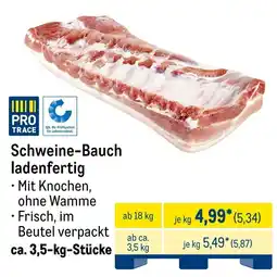 METRO PRO TRACE Schweine-Bauch ladenfertig Angebot