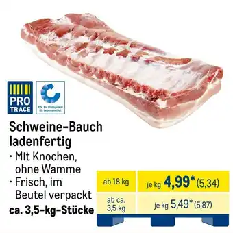 METRO PRO TRACE Schweine-Bauch ladenfertig Angebot