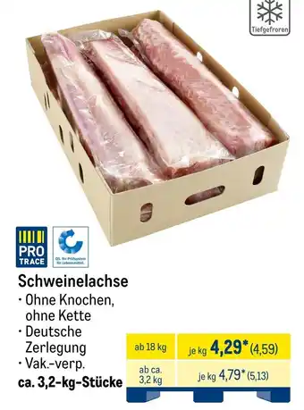 METRO PRO TRACE Schweinelachse Angebot