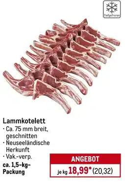 METRO Lammkotelett Angebot