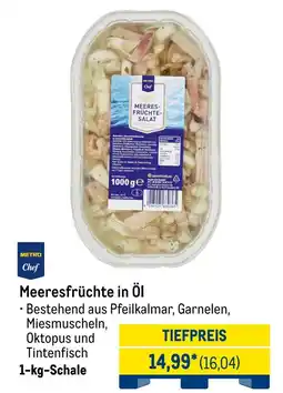 METRO METRO Chef Meeresfrüchte in Öl Angebot