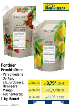 METRO Ponthier Fruchtpüree Angebot