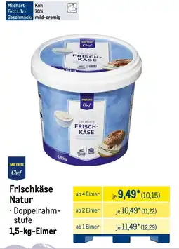 METRO METRO Chef Frischkäse Natur Angebot