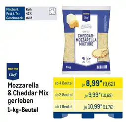 METRO METRO Chef Mozzarella & Cheddar Mix gerieben Angebot