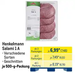 METRO Henkelmann Salami 1 A Angebot