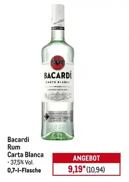 METRO Bacardi Rum Carta Blanca Angebot