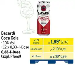 METRO Bacardi Coca Cola Angebot