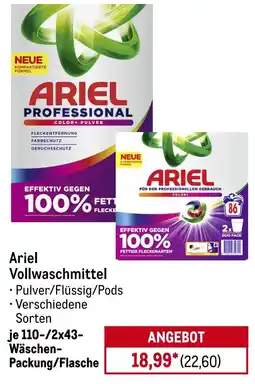 METRO Ariel Vollwaschmittel Angebot