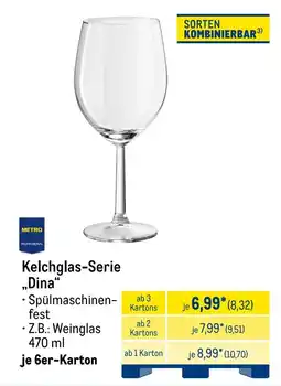 METRO METRO Chef Kelchglas-Serie „Dina“ Angebot