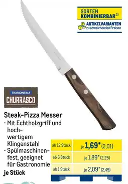 METRO TRAMONTINA CHURRASCO Steak-Pizza Messer Angebot