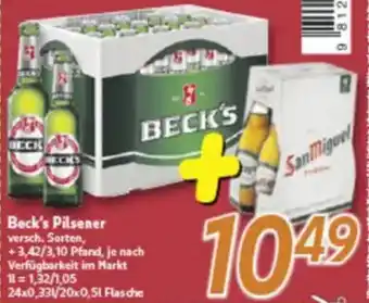 inkoop Beck's Pilsener Angebot