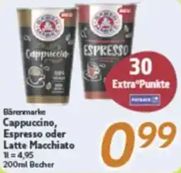 inkoop Bärenmarke Cappuccino, Espresso oder Latte Macchiato Angebot
