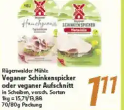 inkoop Rügenwalder Mühle Veganer Schinkenspicker oder veganer Aufschnitt Angebot