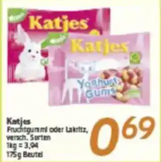 inkoop Katjes Fruchtgummi oder Lakritz Angebot