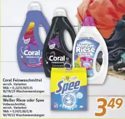 inkoop Coral Feinwaschmittel -Henkel Weißer Riese oder Spee Angebot