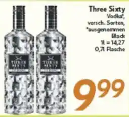 inkoop Three Sixty Vodka Angebot