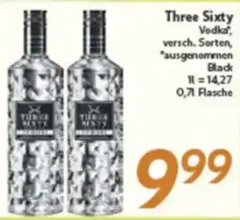 inkoop Three Sixty Vodka Angebot