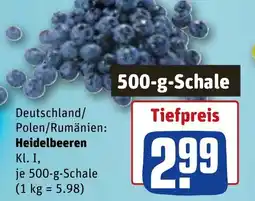 REWE Heidelbeeren Angebot