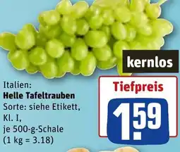REWE Helle Tafeltrauben Angebot