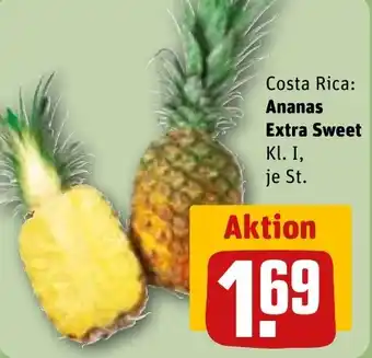REWE Costa Rica Ananas Extra Sweet Angebot