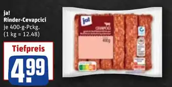 REWE ja! Rinder-Cevapcici Angebot