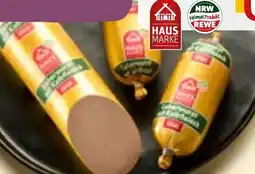 REWE REWE Hausmarke Leberwurst mit Kalbfleisch Angebot