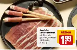 REWE Spanischer Serrano Schinken Angebot
