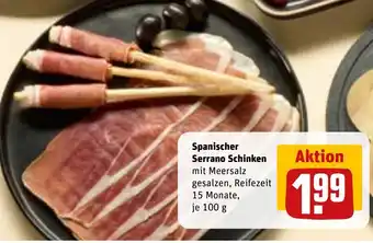 REWE Spanischer Serrano Schinken Angebot