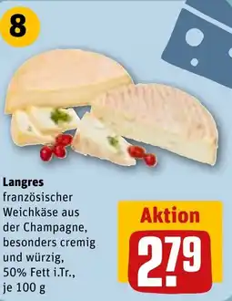 REWE Langres französischer Weichkäse Angebot