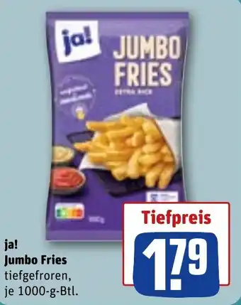 REWE ja! Jumbo Fries Angebot