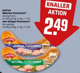 REWE Gutfried Hähnchen-Fleischwurst oder Geflügel-Fleischwurst Angebot
