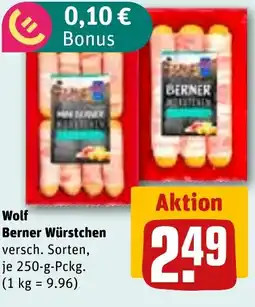 REWE Wolf Berner Würstchen Angebot