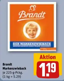 REWE Brandt Markenzwieback Angebot