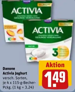 REWE Danone Activia Joghurt Angebot