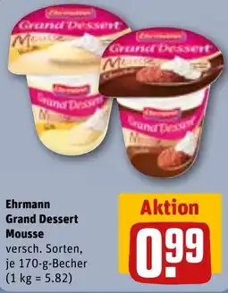 REWE Ehrmann Grand Dessert Mousse Angebot